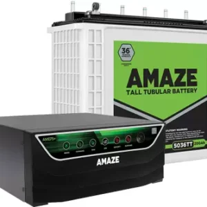 AMAZE 5036TT+AN 1275+ Pure Sine Wave Tubular Inverter Battery  (200 AH)